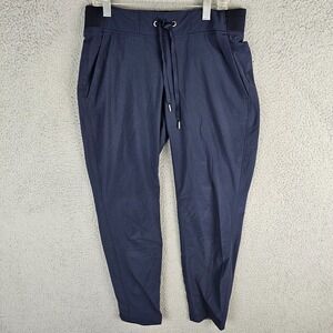 Athleta Women's 4 Midtown Ankle Pant Drawstring Blue 297748